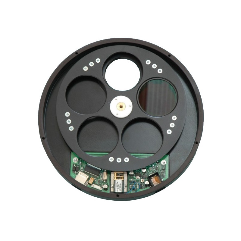Starlight Xpress Rueda de filtros USB para 7 filtros 36mm con rosca SCT (machoa) + rosca T (hembra)