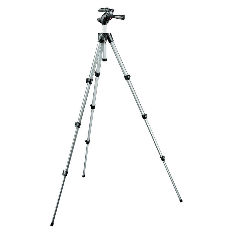 Manfrotto Kit de trípode foto-vídeo Maxi con rótula giratoria en 3 direcciones 394-H