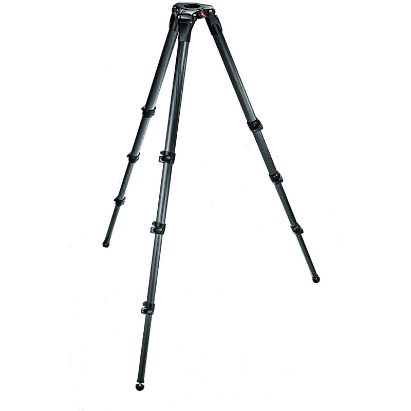 Manfrotto Trípode de vídeo 536 MPRO con sistema de nivelación de bola 75/100mm, monotubo, 3 secciones