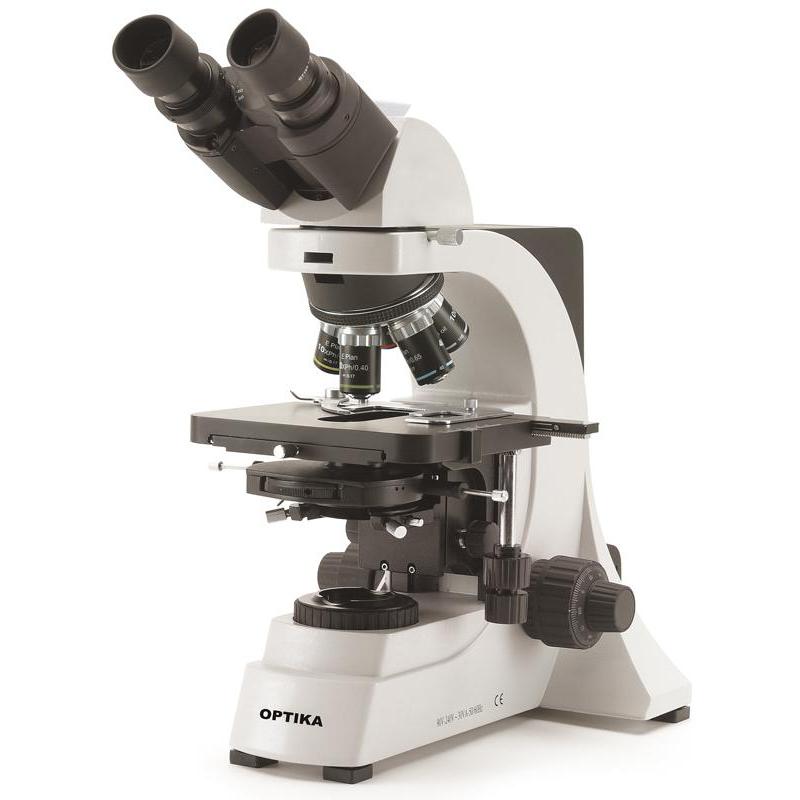 Optika Microscopio binocular B-600Biph, objetivos Plan acromáticos IOS para contraste de fase, 100-1000x