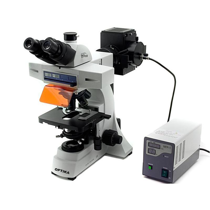 Optika Microscopio trinocular B-600TiFL, fluorescente