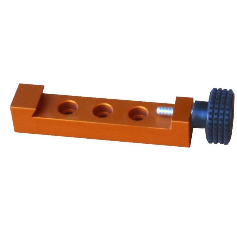 Geoptik Abrazadera para rieles prismáticos estilo Losmandy, corta, naranja