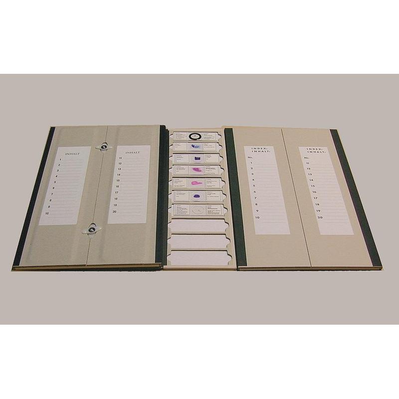 Windaus Carpeta de cartulina para 10 portaobjetos