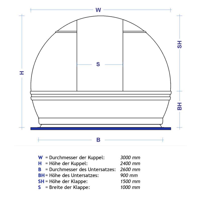 ScopeDome Cúpula de observatorio V3 de 3 m de diámetro