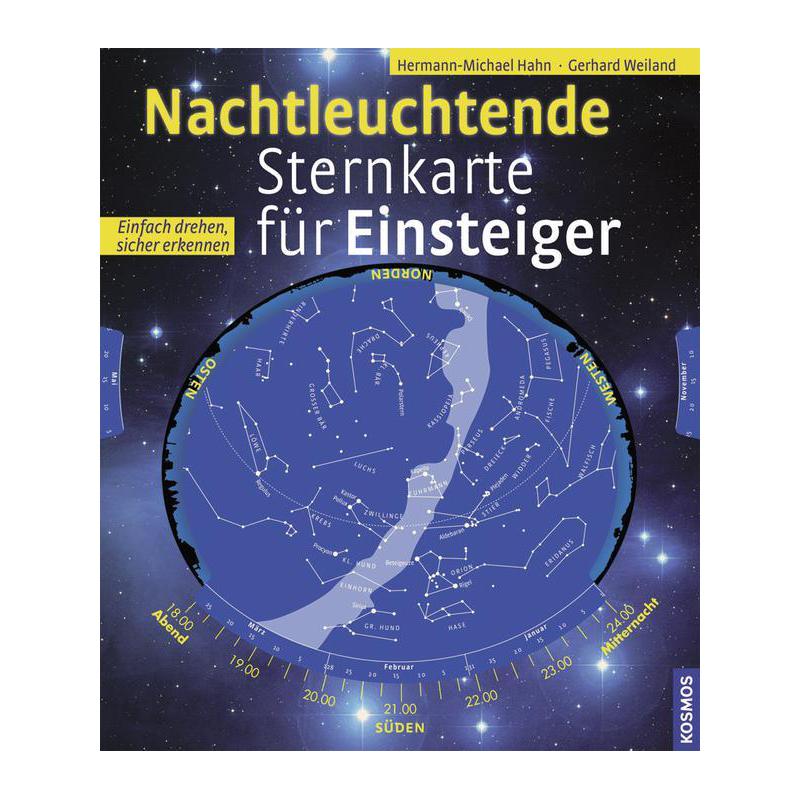 Kosmos Verlag Mapa astronómico fluorescente, para principantes