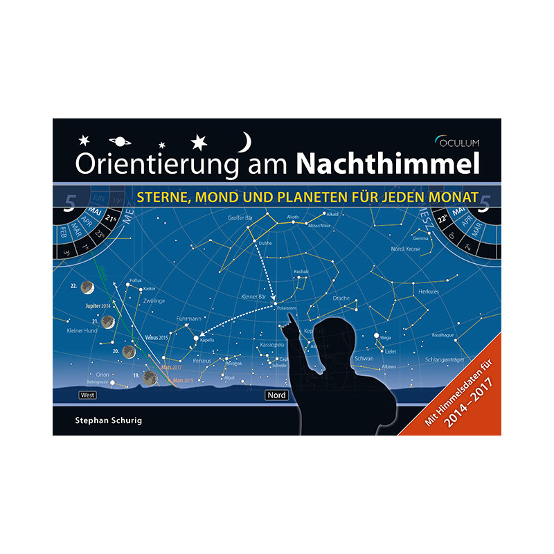 Oculum Verlag Mapa estelar Orientierung am Nachthimmel