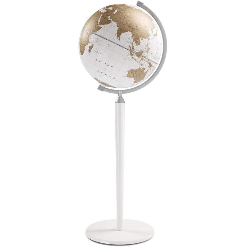 Zoffoli living Globo terráqueo de pie Vasco da Gama All White 40cm