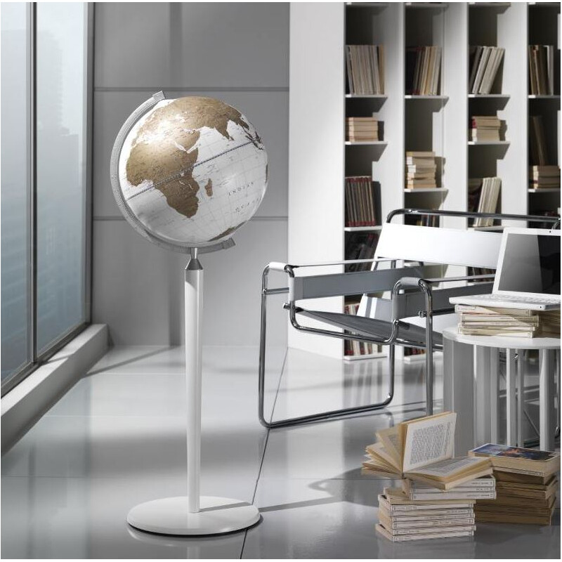 Zoffoli living Globo terráqueo de pie Vasco da Gama All White 40cm