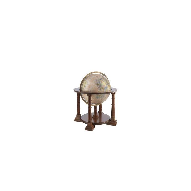 Zoffoli living Globo terráqueo de pie Mercatore Rosa antico 50cm
