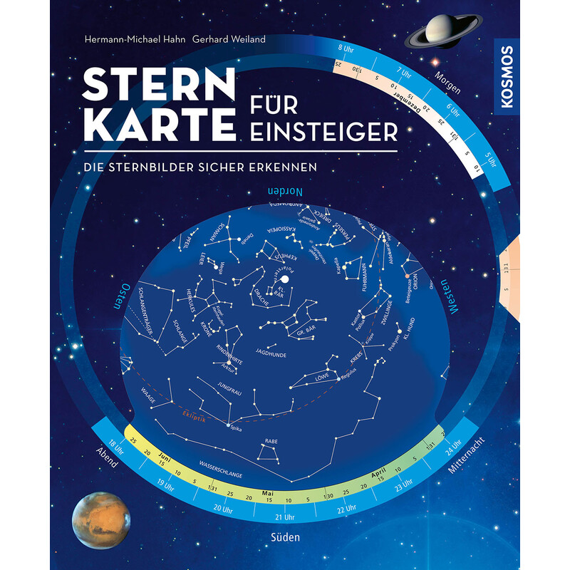Kosmos Verlag Mapa astronómico para principiantes