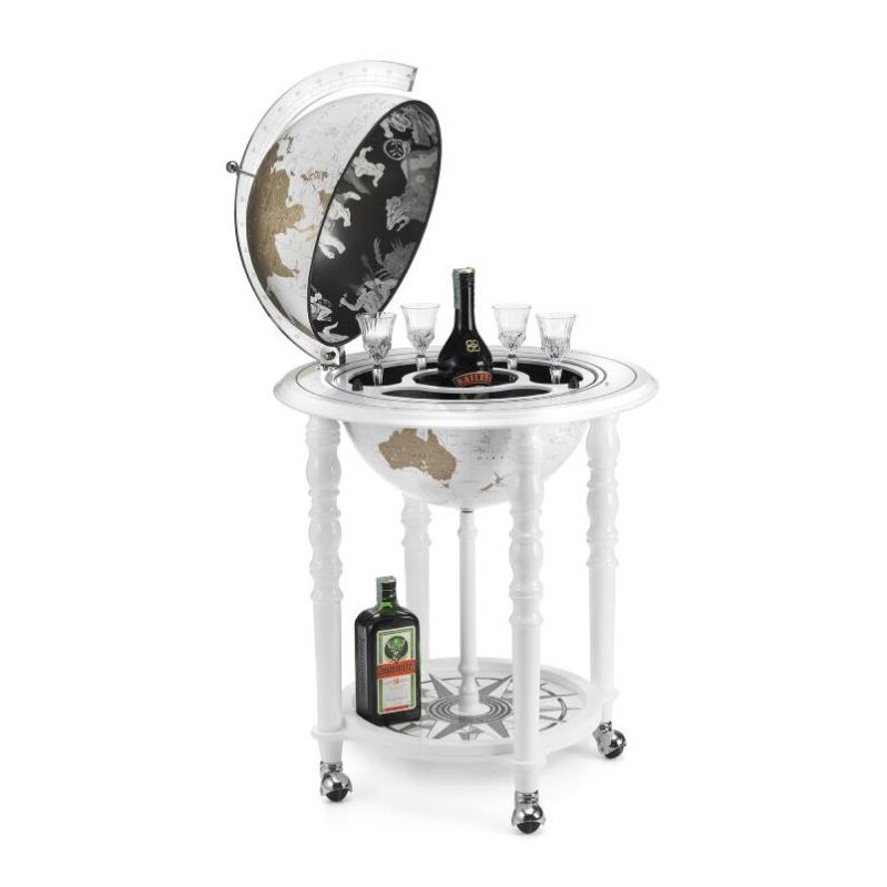 Zoffoli living Globo minibar Elegance White 40cm