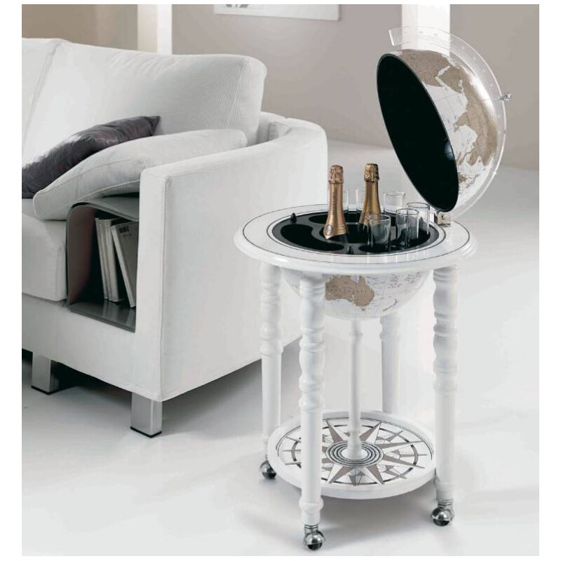Zoffoli living Globo minibar Elegance White 40cm