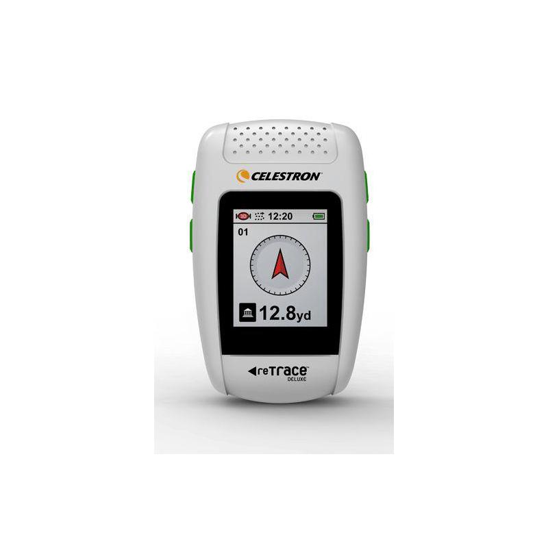 Celestron GPS reTrace Deluxe tracker con brújula digital incluida, blanco