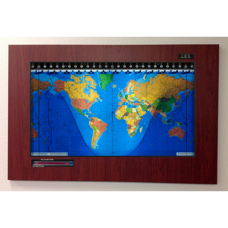 Geochron Kilburg Original de plástico color Boston Cherry con marco negro