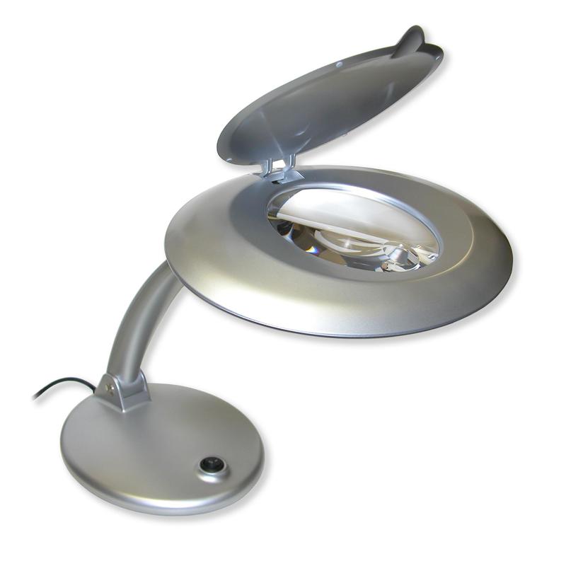 Carson Lámpara de mesa DeskBrite-400 con lupa integrada 1,75x/4x