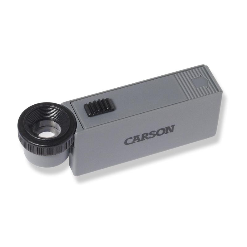 Carson Lupa con enfoque ajustable MicroMag 10x iluminada