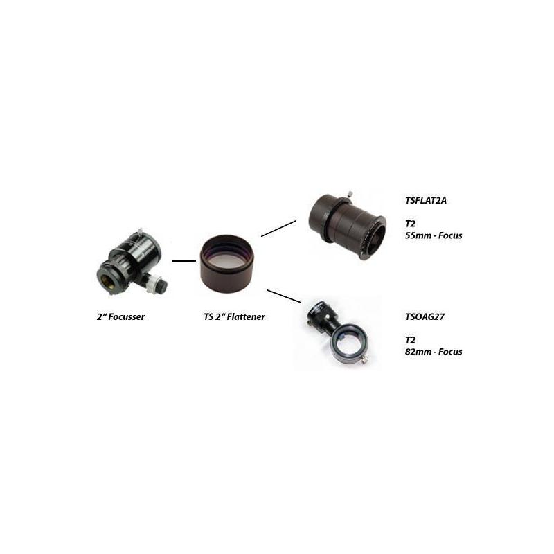 TS Optics Field Flattener 2" para modelos Ritchey-Chretiens sin reducción