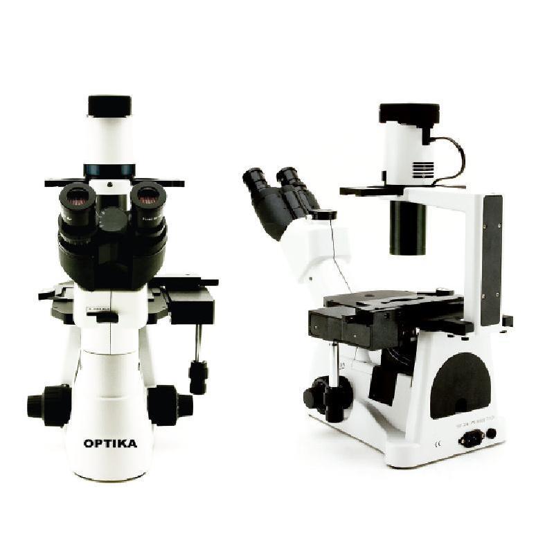 Optika XDS-3, Microscopio trinocular invertido (con platina y armazón de aluminio)