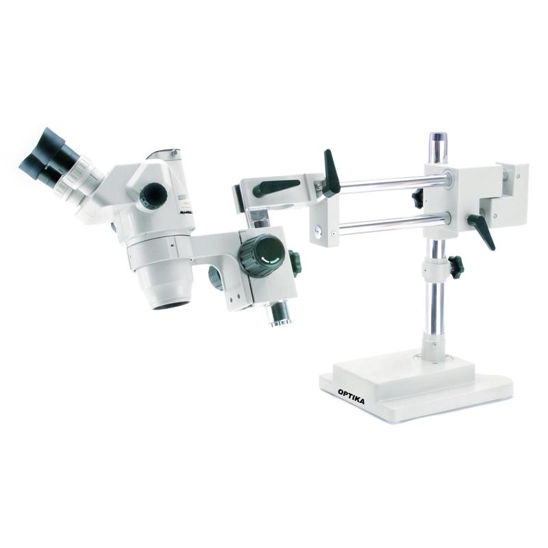 Optika Microscopio estéreo de zoom trinocular SZR-14 con soporte de suspensión móvil