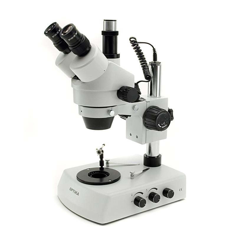 Optika SZM-GEM-2, Microscopio gemológico estéreo de zoom trinocular