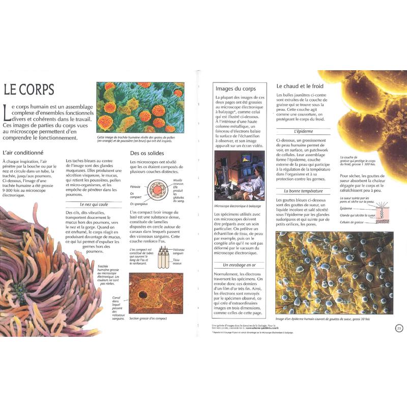 Edition Usborne Le Monde Microscopique (en francés)