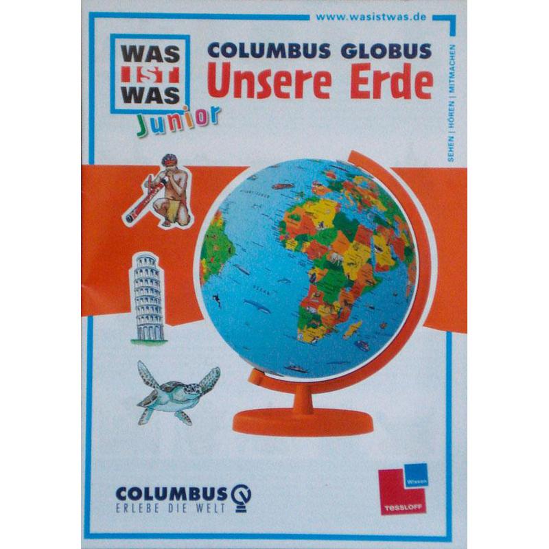 Columbus Globo terráqueo infantil Was ist was 'Junior-Set Jubiläumsausgabe'