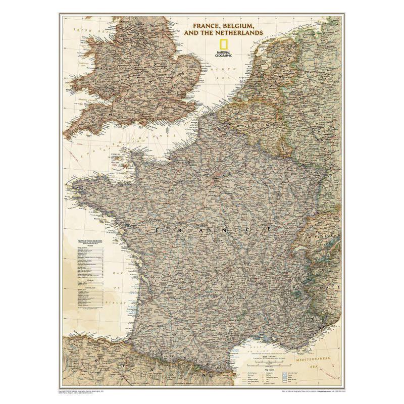 National Geographic Mapa Francia