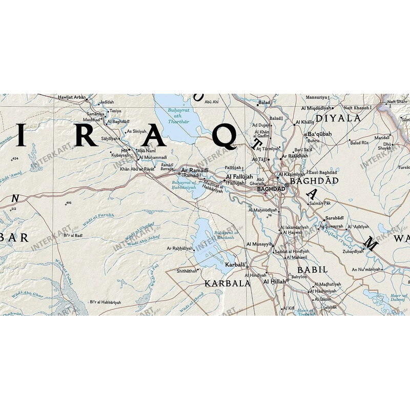 National Geographic Mapa de : Iraq