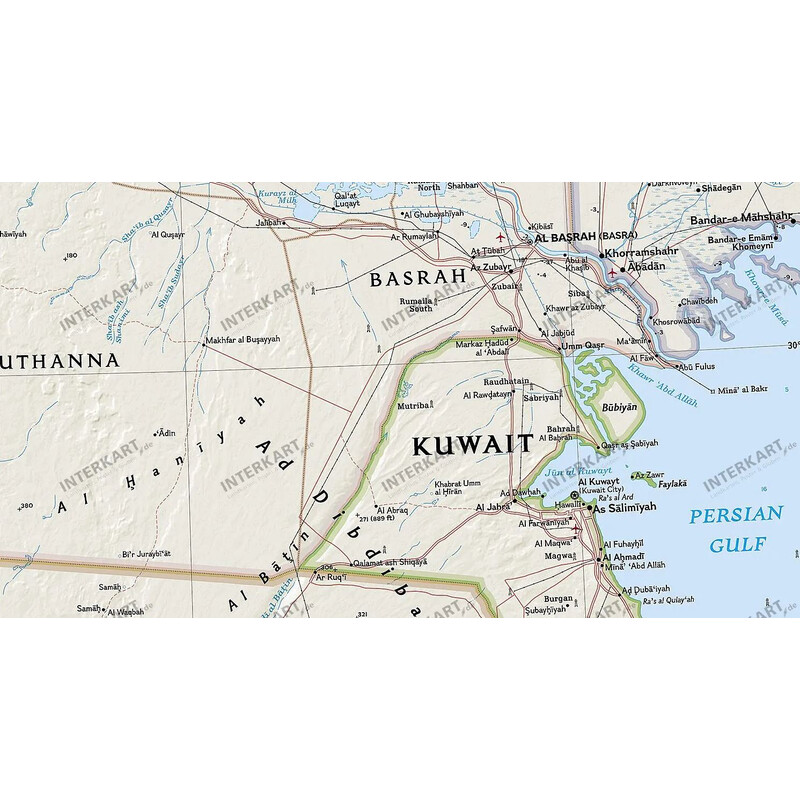 National Geographic Mapa de : Iraq