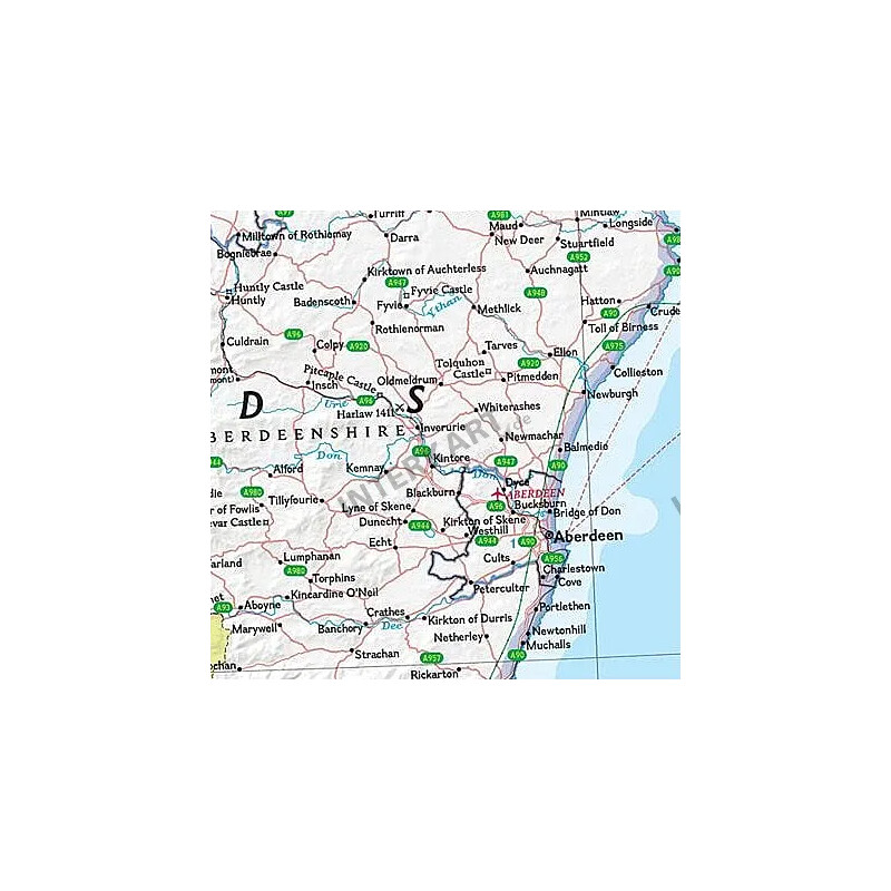 National Geographic Mapa de Escocia