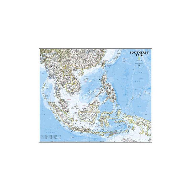 National Geographic Mapa antiguo de : Asia del Sur