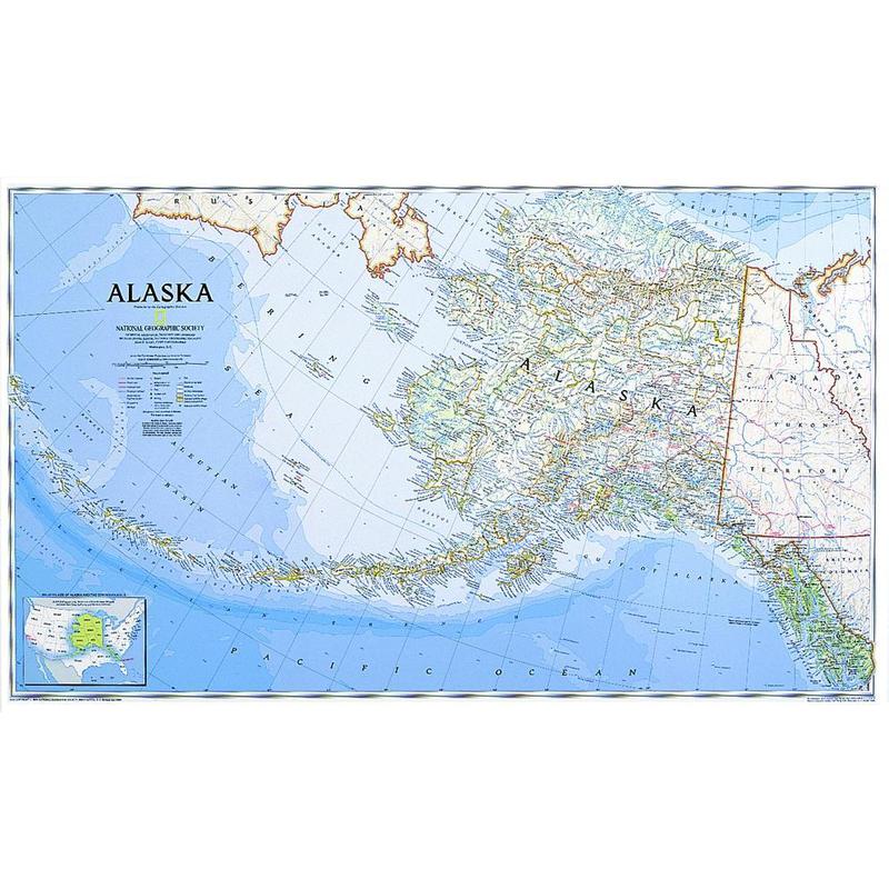 National Geographic Mapa Alaska