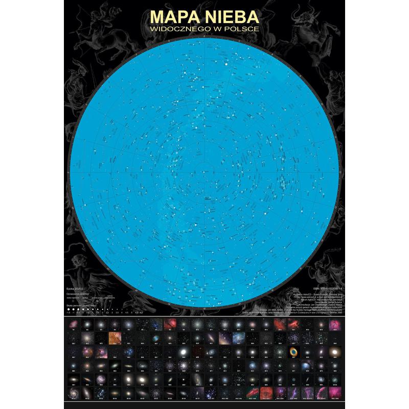 AstroCD Póster Plakat - Mapa Nieba