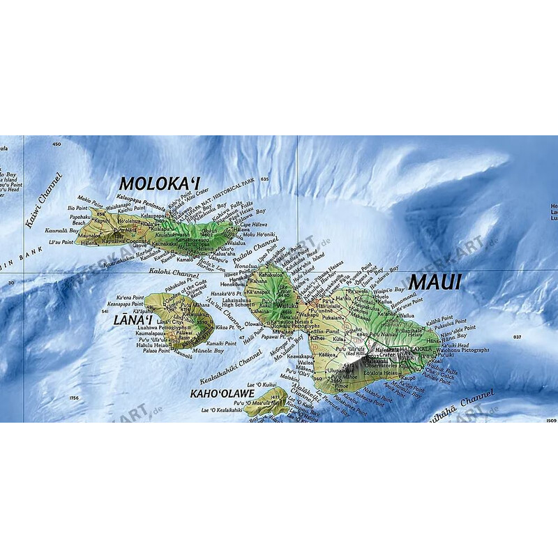 National Geographic Mapa Hawaii (89 x 58 cm)