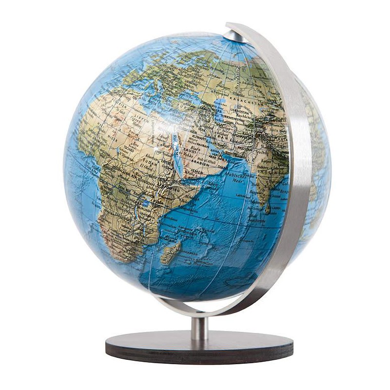 Columbus Mini globos terráqueos Duorama base de madera de macasar 12 cm