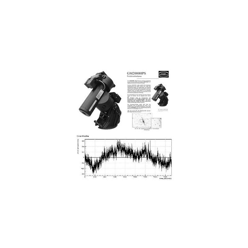 10 Micron Set completo de montura GoTo GM 2000 HPS "Monolith" con diversos accesorios