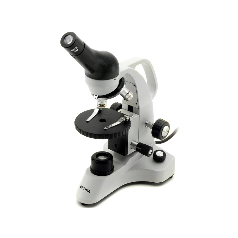 Optika Microscopio B-20R, monocular, LED, con baterías recargables