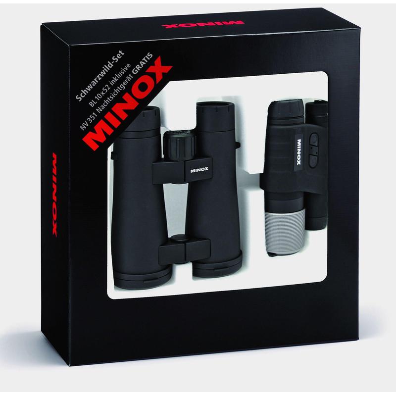Minox Binoculares Set BL 10x52 + dispositivo de visión nocturna NV 351
