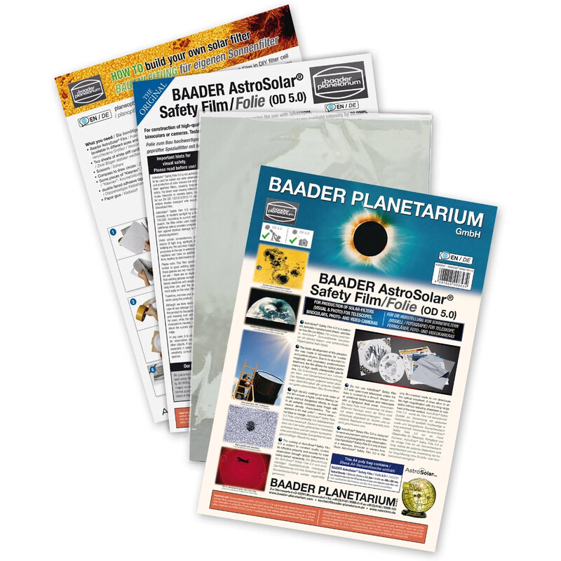 Baader Lámina filtrante AstroSolar® Safety, OD 5,0, 20 x 29 cm