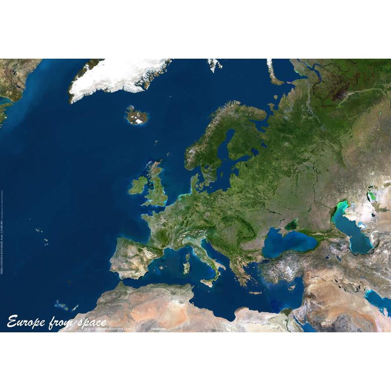 Planet Observer Mapa continental : Europa