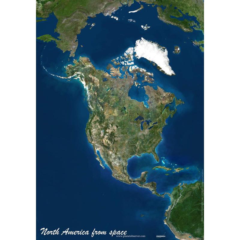 Planet Observer Mapa continental : Norteamérica