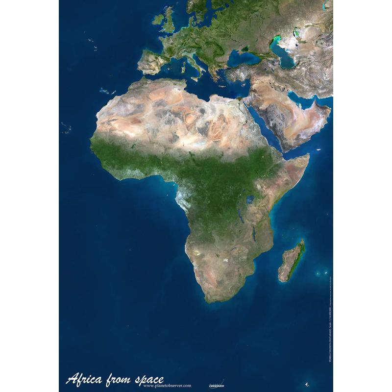 Planet Observer : mapa del continente africano