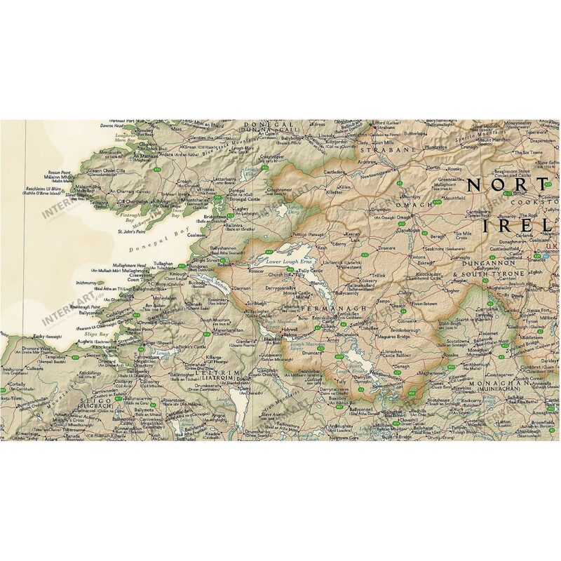 National Geographic Mapa de Irlanda (76 x 91 cm)