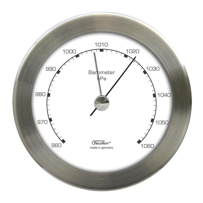 Eschenbach Estación meteorológica 528211 aneroid barometer, stainless steel