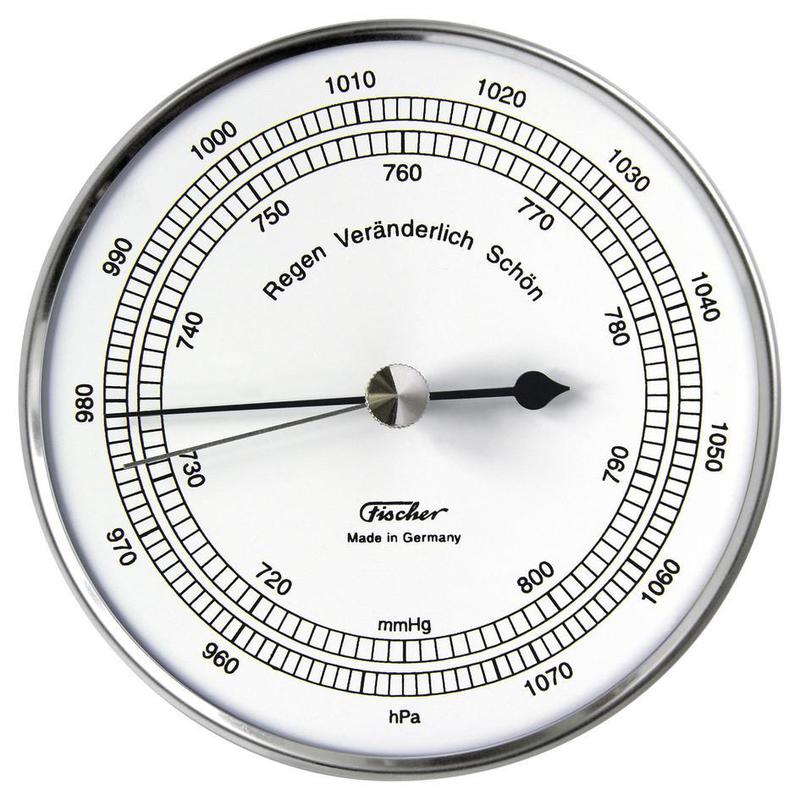 Eschenbach Estación meteorológica Barómetro Aneroid de acero inoxidable 528201