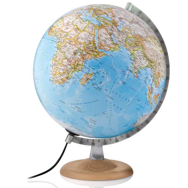 National Geographic Globo terráqueo Silver Classic 30cm