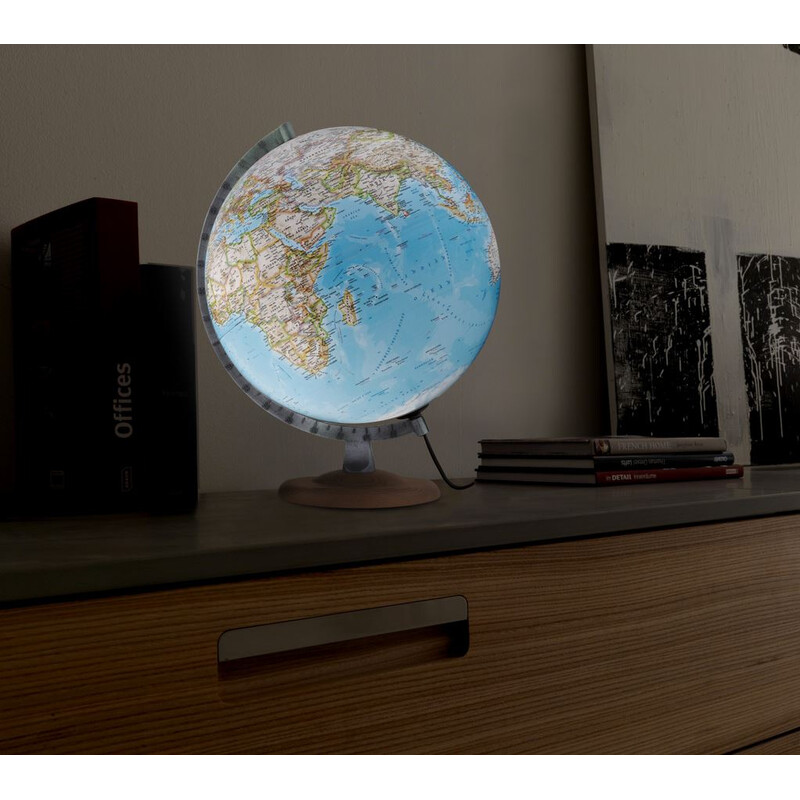 National Geographic Globo terráqueo Silver Classic 30cm