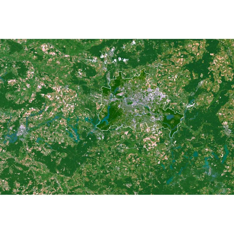 Planet Observer Mapa regional : Berlín y área circundante