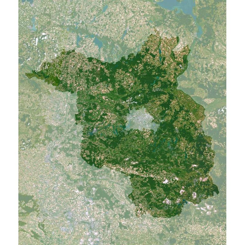 Planet Observer Mapa regional : Brandenburgo