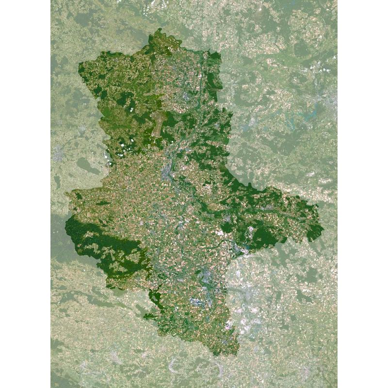 Planet Observer Mapa regional : Sajonia-Anhalt